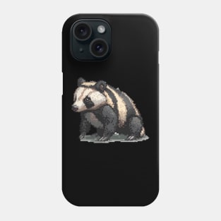Pixelated Badger Artistry Phone Case