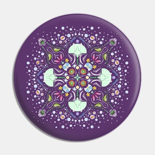 floral mandala Pin