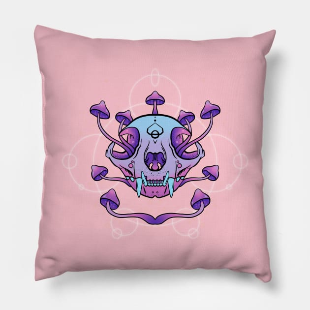 Death Brings Life (bubblegum) Pillow by yeppep