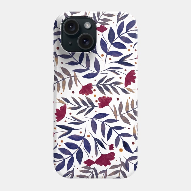 Magical garden - purple Phone Case by wackapacka