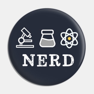 Nerd Retro Vintage Science Pin