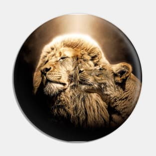 Lion Animal Wildlife Jungle Nature Safari Adventure Discovery Africa Digital Painting Pin