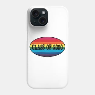 Class of 2020 Pride Rainbow Checker Graphic Design Phone Case