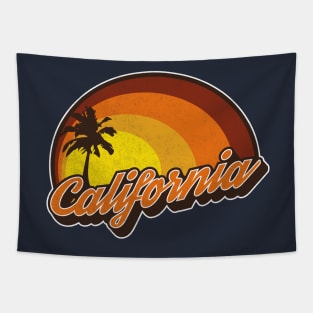 California Sunset Vintage Style Tapestry