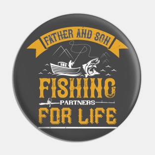 Fishing Father and Son Pin