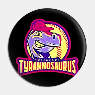 Super Cool Tyrannosaurus (cartoon logo) Pin