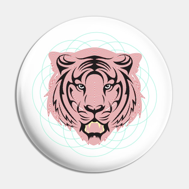 Orbital Red Tiger Pin by secretlopesong