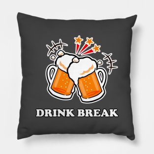 Drink Break (back) Pillow