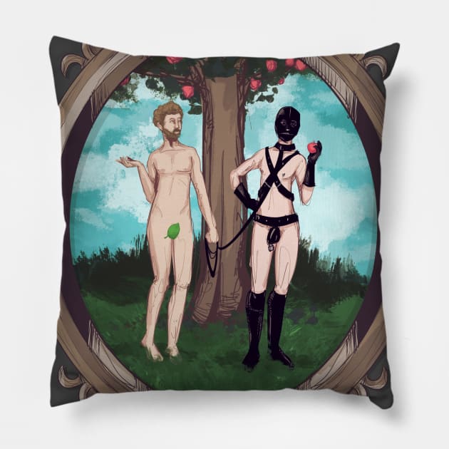 Adam & Steve Pillow by LVBart