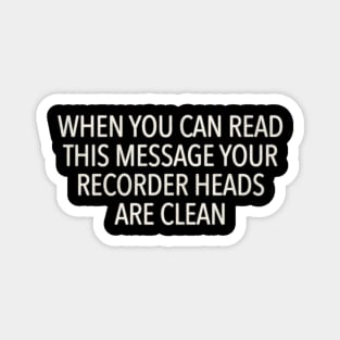 If You Can Read This Message...VHS Screen Magnet