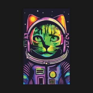 Rainbow Astronaut Cat T-Shirt