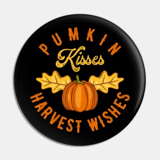 Pumpkin Kisses Harvest Wishes Pin