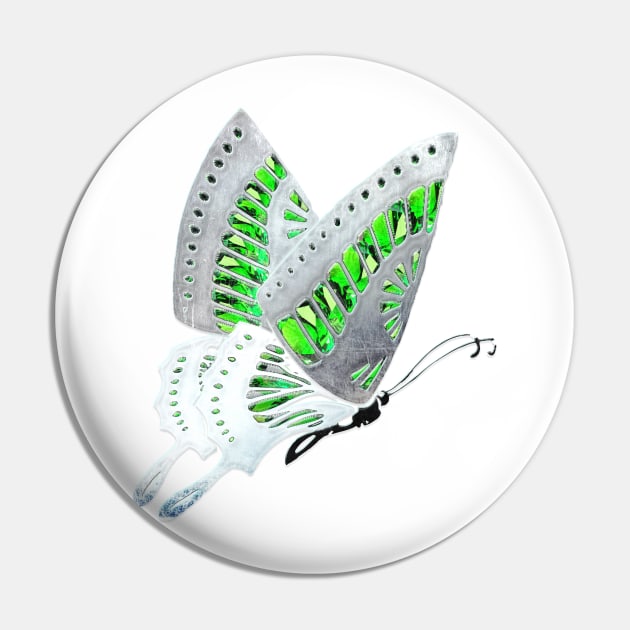 Agender Butterfly Pin by AjDreamCraft