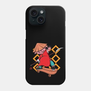 Skateboarding Kung Fu Pig Phone Case