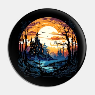 Haunted House Pin