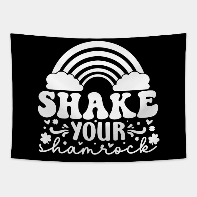 Shake Your Shamrock on Paddy Day Tapestry by Vooble