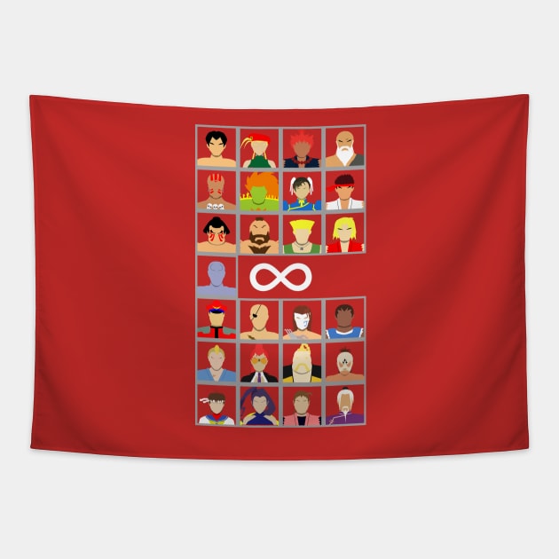 Select Your Character-Street Fighter 4 Tapestry by MagicFlounder