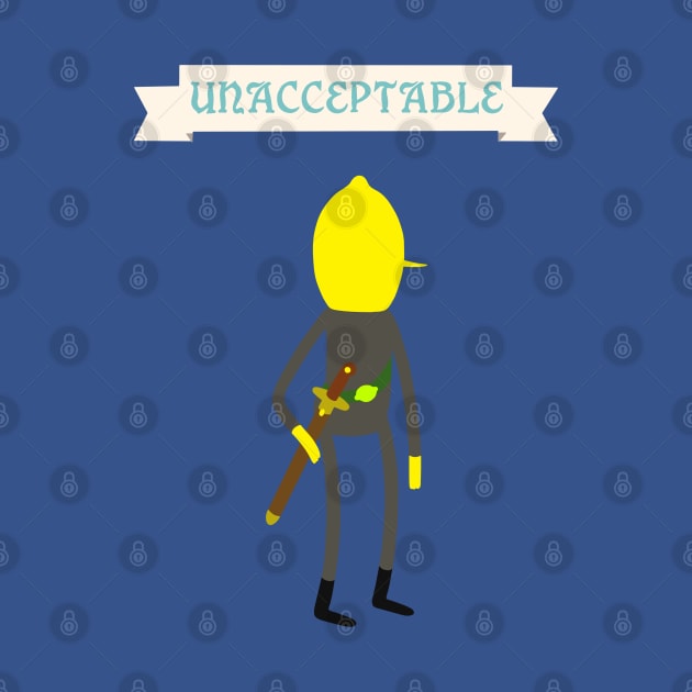 Lemongrab Unacceptable Banner by OutlineArt