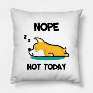 Welsh Corgi Sleeping Lazy Day Dog Lovers Pillow