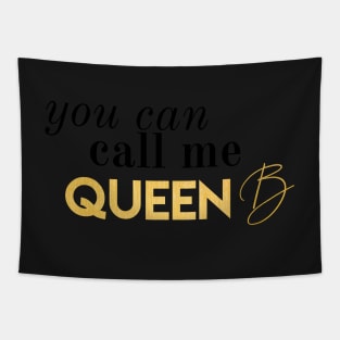 You Can Call Me Queen B Blair Waldorf Vibes Royals Gold Foil Tapestry