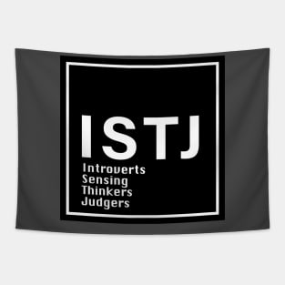 MBTI, ISTJ , 16 Personalities , black Tapestry