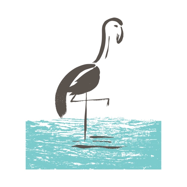 Brush Flamingo by SWON Design