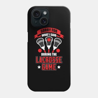 Funny Lacrosse Game Player Coach Gift Phone Case