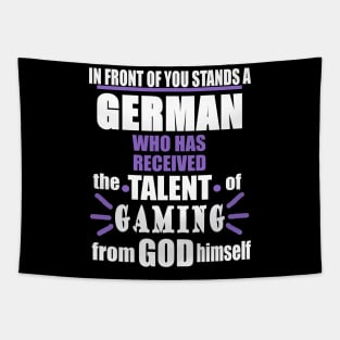 Gaming Germany E-Sport Gamer Team Slogan Tapestry