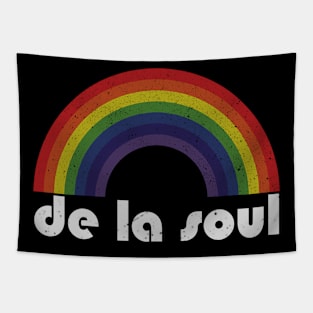 De La Soul Vintage Retro Rainbow Tapestry