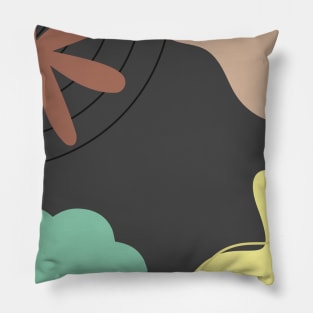 Minimalist aesthetic art colorfull Pillow