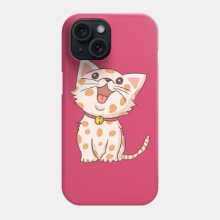 open mouthed cat cute cat Phone Case