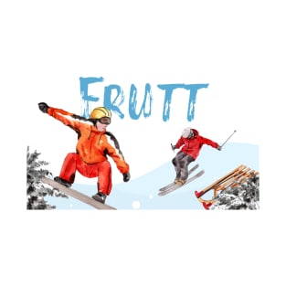 Skiing and snowboarding in Frutt T-Shirt