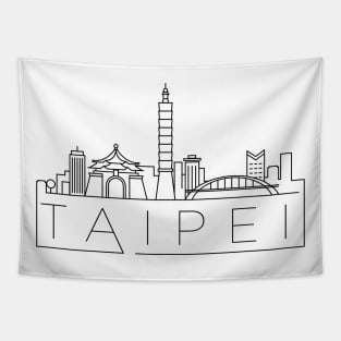 Taipei Minimal Skyline Tapestry