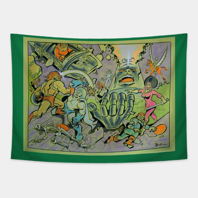 KirbyLand Tapestry by BennettBlackLight