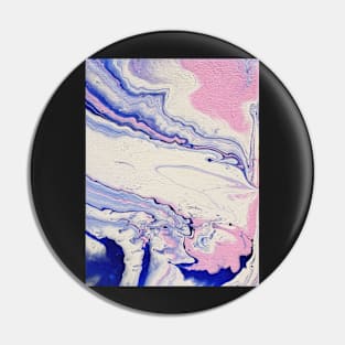 Pink, blue, and white acrylic pour Pin