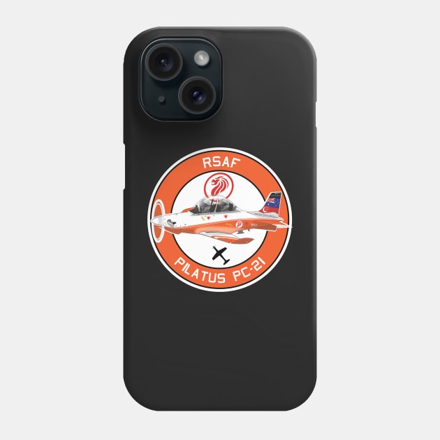 Pilatus PC-21 RSAF 130 SQN Phone Case by gubak76