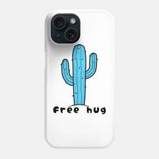 Free hug blue Phone Case