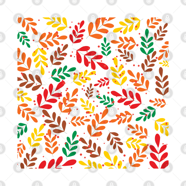 Colorful leaves pattern by creativityrunsfree