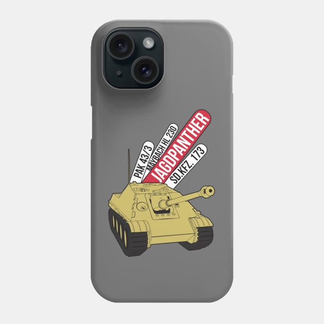 German tank destroyer Jagdpanther Phone Case by FAawRay