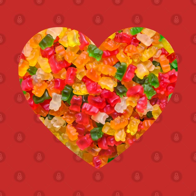 Gummy Bears Candy Heart by love-fi