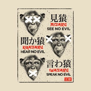 Three wise monkeys T-Shirt