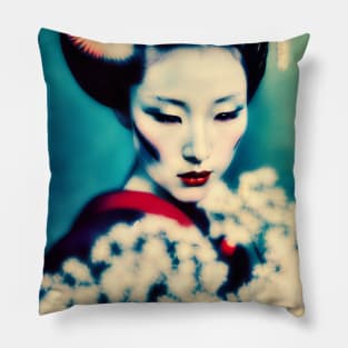 Japanese geisha retro art Pillow