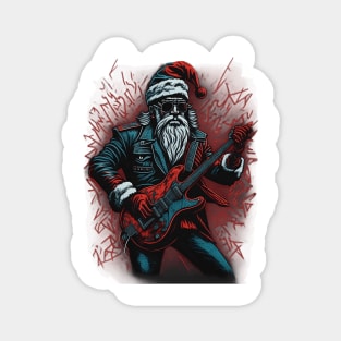 Guitar Santa Magnet