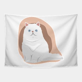 WHITE CAT Tapestry