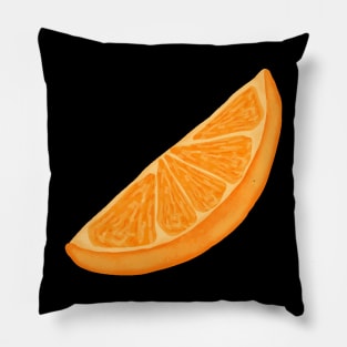 Orange art cut slices Pillow