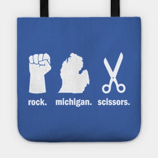 Rock. Michigan. Scissors. Tote