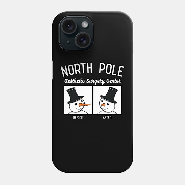 North Pole Aesthetic Surgery Center Rhinoplasty Recovery Esthetician Gift Phone Case by SeaLAD