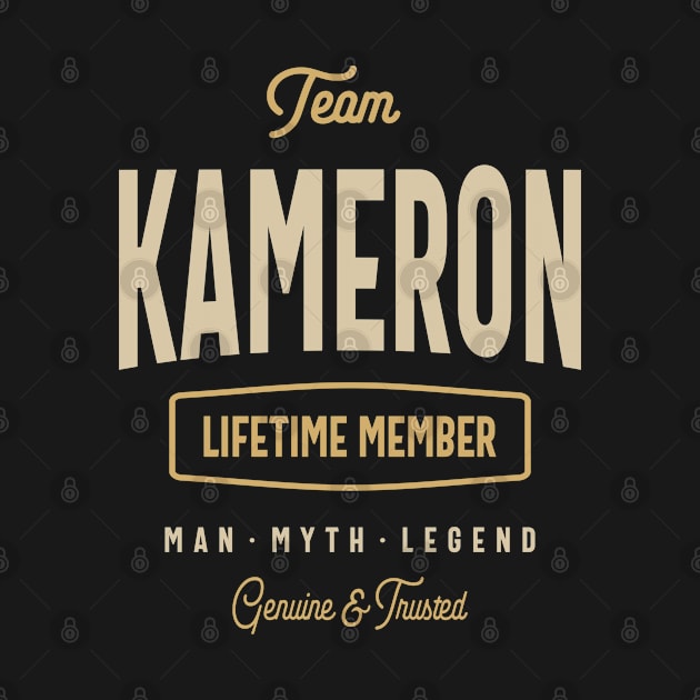 Team Kameron Lifetime Member Personalized Name by cidolopez