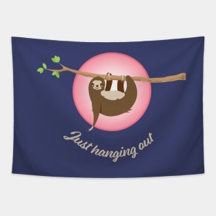 Sloth hanging out Tapestry