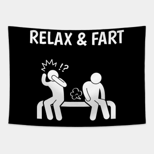 Relax and Fart Tapestry